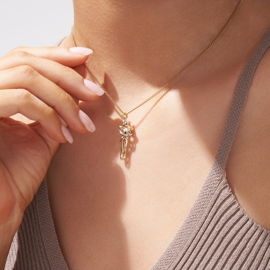 💝 Collar & Anillo Abrazo Eterno🎁